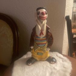 Vintage Clown Sculpture 