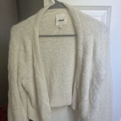 Aerie Women’s Fluffy Buttoned Sweater 