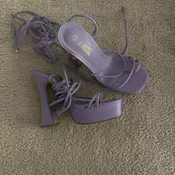 Purple Platform High Heels