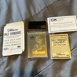 Dale Earnhardt NASCAR 1980 - 23KT Gold Collector Card