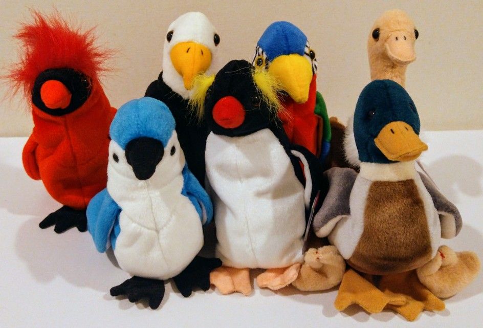 Ty Beanie Babies--Updated Set Birds $5 each