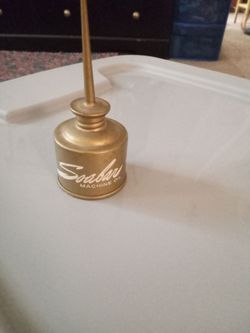 Vintage Soabar machine oil canister