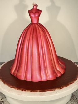 6 inches Wedding Dress Large Silicone Mold,Unique Aesthetic Candle Mould for Making Handmade Soy Wax Sculpture Decor,Chocolate Cake Molds
