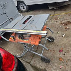 Rigid Jobsite Table Saw