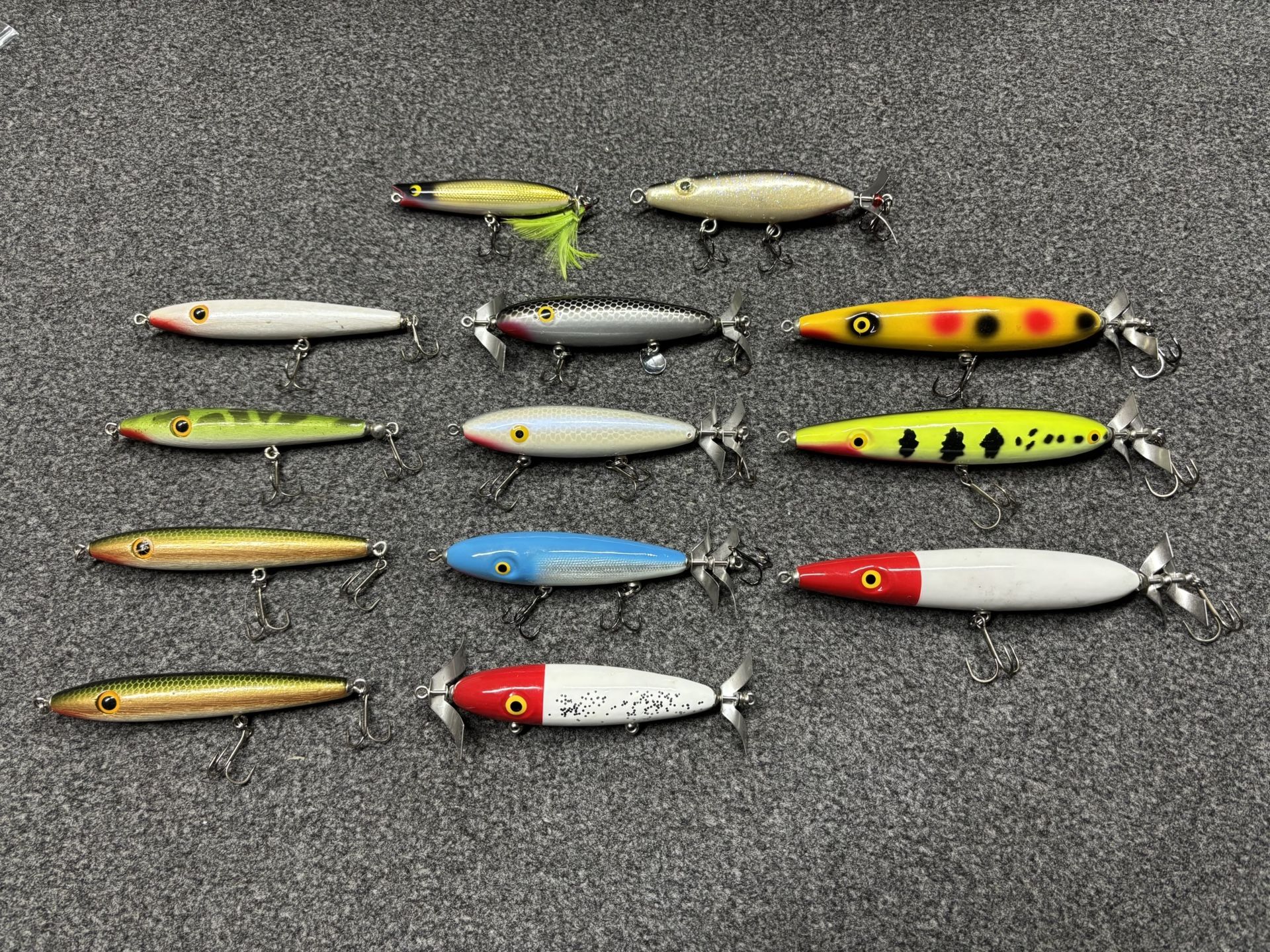 Luhr Jensen Wood Top Water Lures (Bass and Striped Bass)