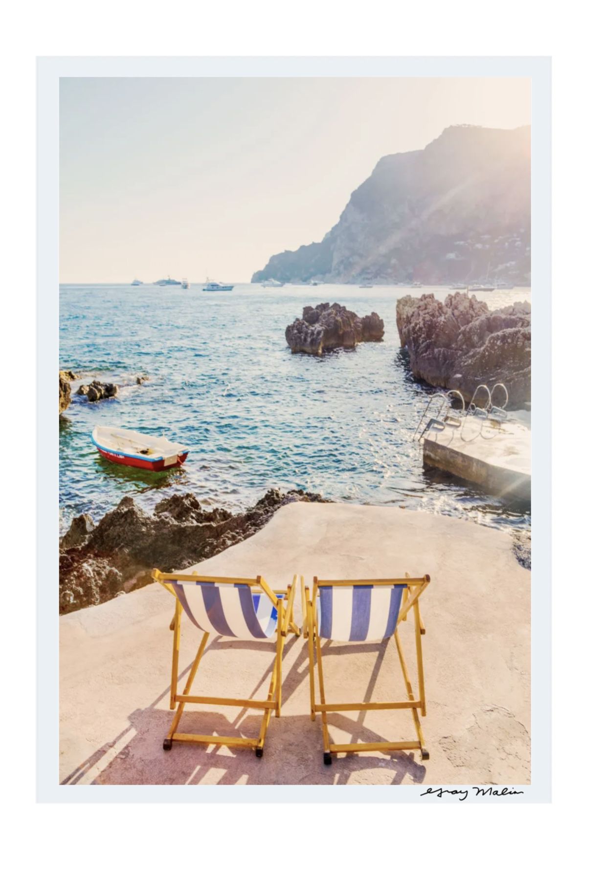 Gray Malin : Two Chairs, La Fontelina Capri II