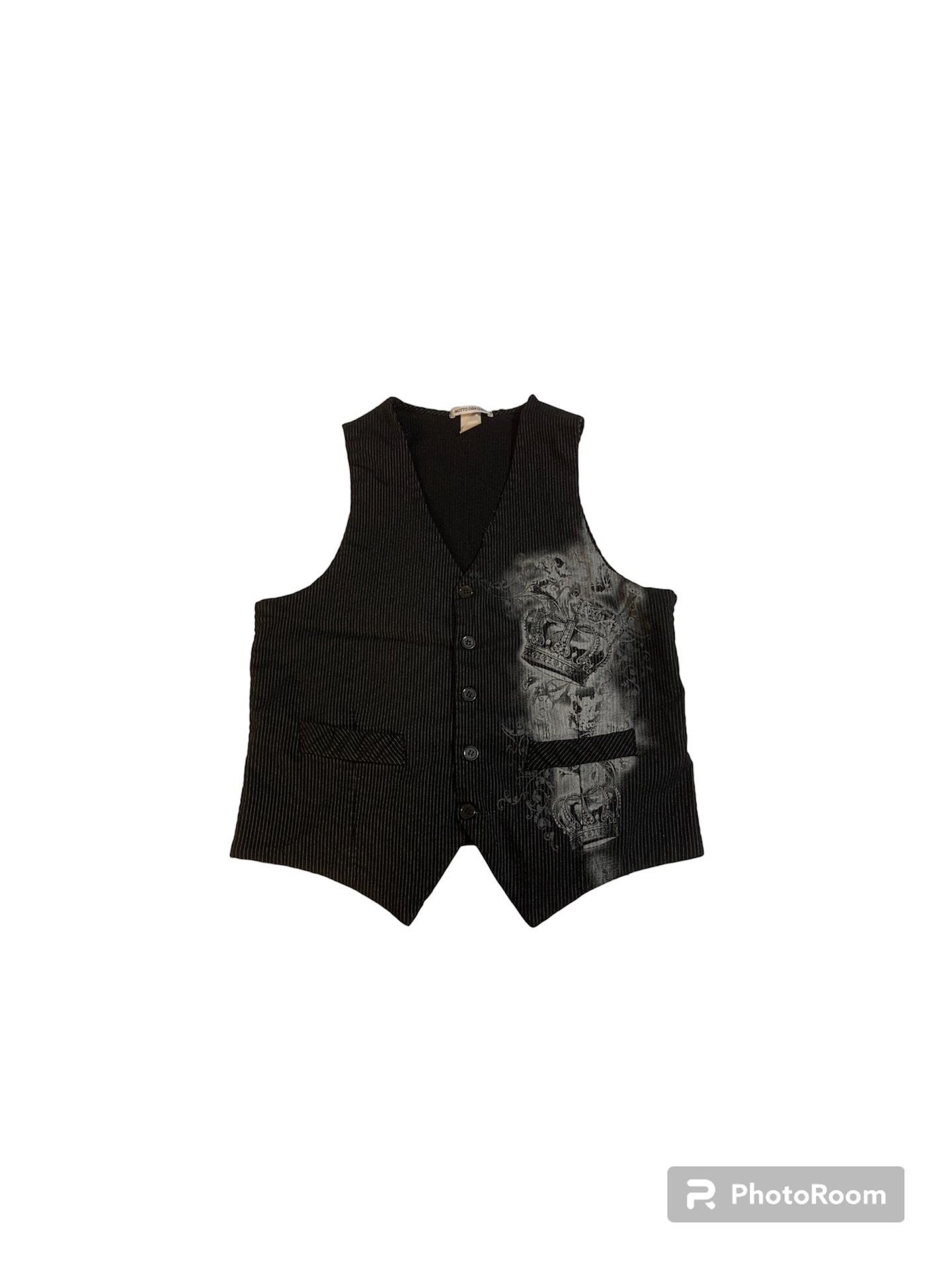 Y2K Emo Vest With Crowns