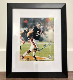 Brian Urlacher Chicago Bears Signed Autograph Framed Photo