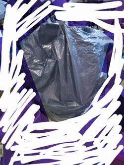 Heavy duty bag full of clothes