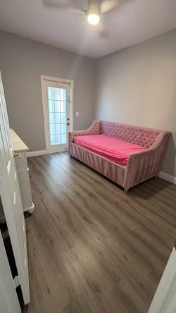 Pink Velvet Tufted Daybed