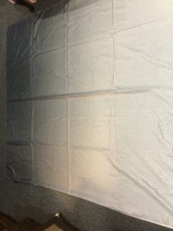 Grey/silver shower curtain
