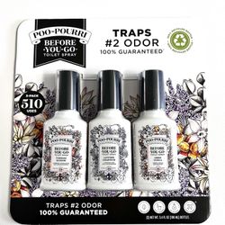 Poo-Pourri Toilet Spray - 3 Pack (Tuberose, Cedarwood, Vanilla) - 3.4oz Bottles