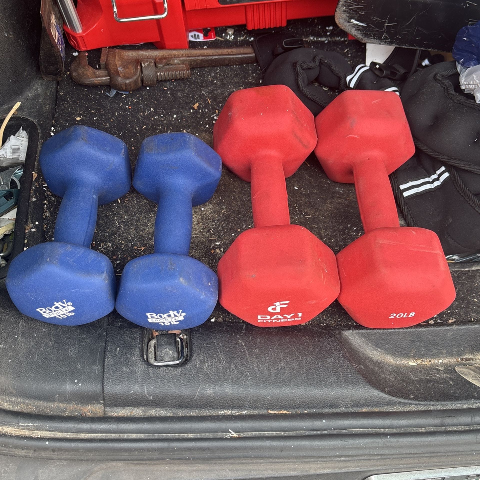 Two Sets Of Dumbbells