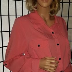 Covington Blouse - Peach -XL *So Soft*