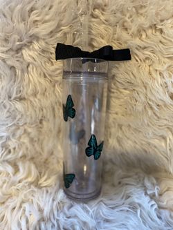 Green butterfly tumbler