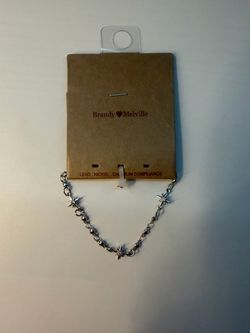 Brandy Melville Silver Star Chain Bracelet