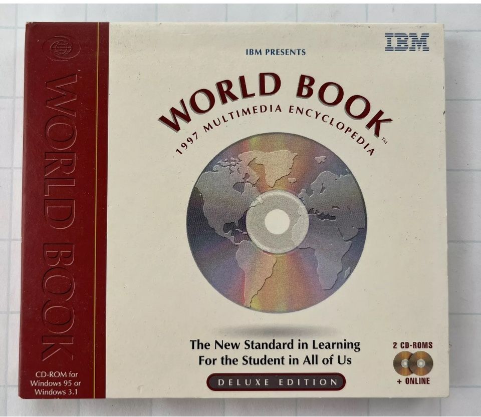 Vintage World Book 1997 Multimedia Encyclopedia Deluxe Edition CD-ROMs