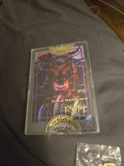Dale Keown's Pitt Wizard rare Authenticated Trading Card