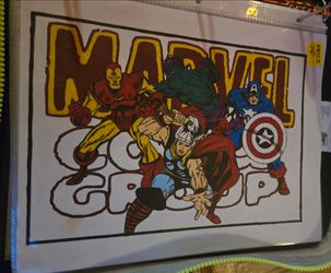 Hand Drawn Retro Style Marvel Comics Group