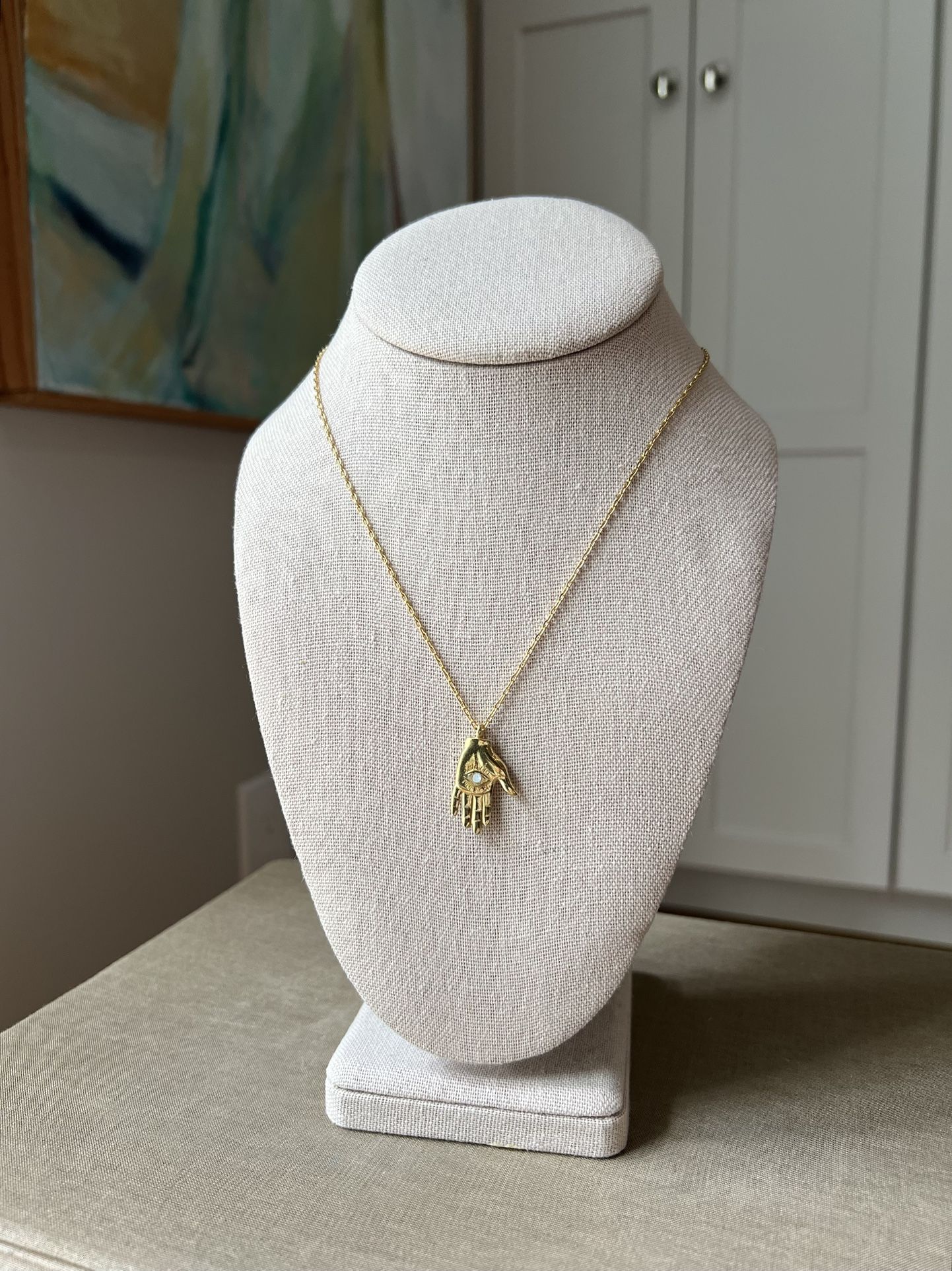 Opal Pendant Necklace ( firm on price )