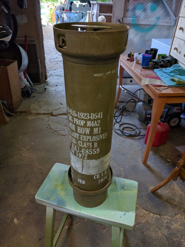 Howitzer 155MM shell canister