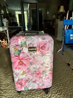 bebe Floral Carry-On Spinner Luggage