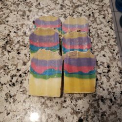 Homemade Natural soap Rainbow cloud 4#