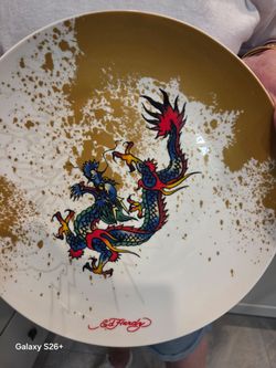 Ed Hardy Dragon Decorative Porcelain Bowl