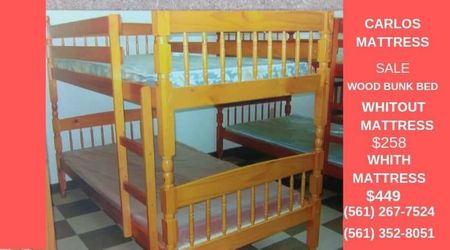 New. Honey color Bunk Bed $ 259.00