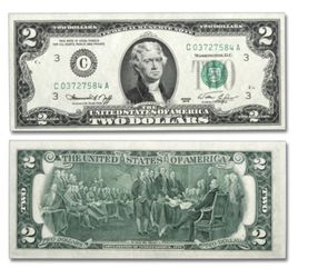 2 dollar bill