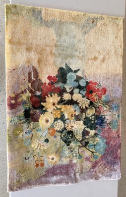 Velvet Floral Tapestry Wall Hanging – 24x35.5” -New