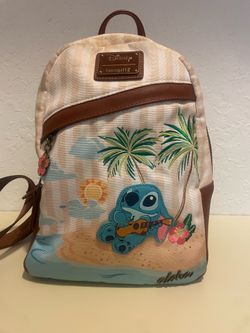 Lounge for Lilo and stitch canvas backpack Loungefly  Lilo and stitch canvas backpack