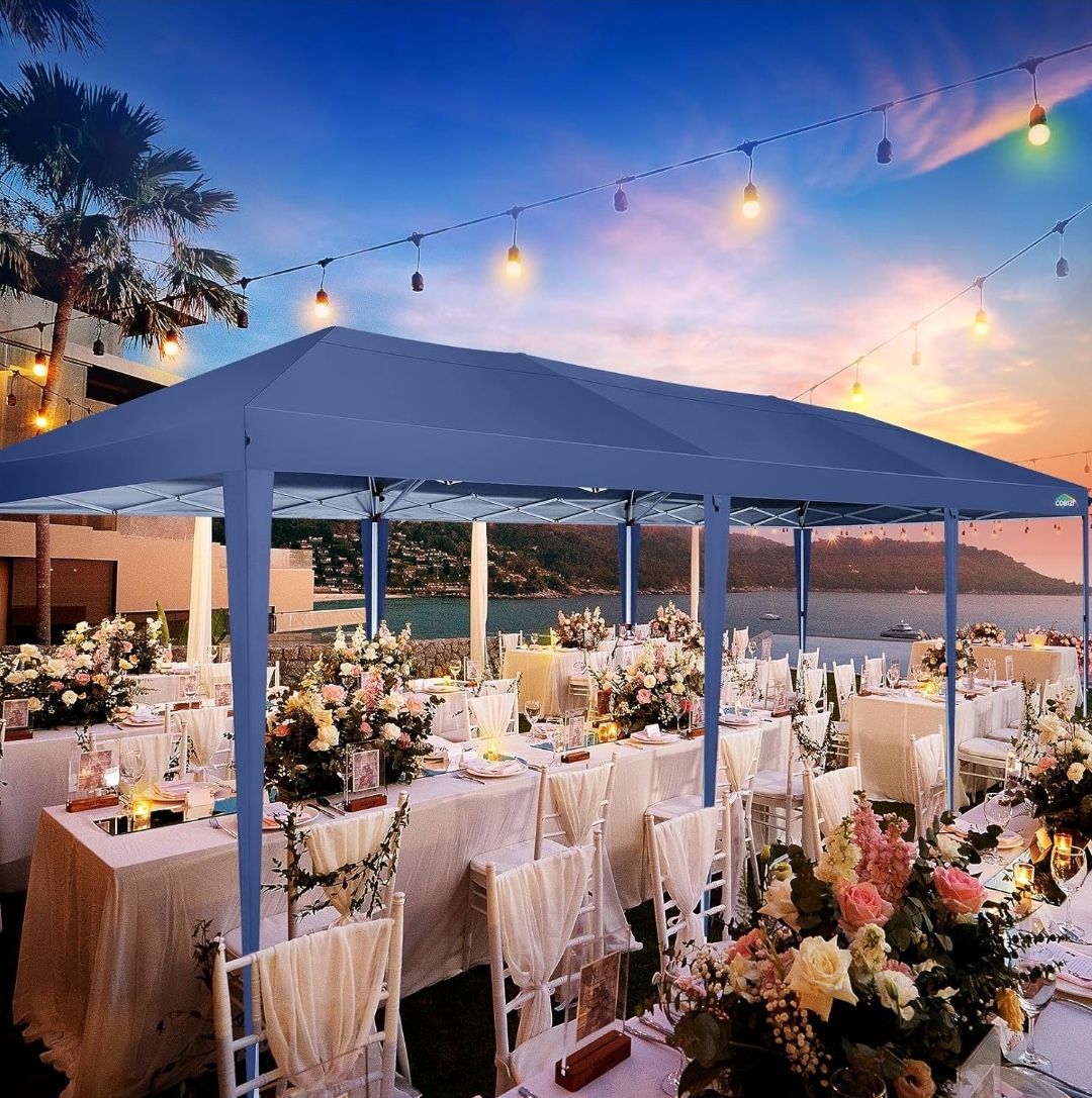 10x30 Pop Up Canopy Tent for Parties with Sidewalls Waterproof