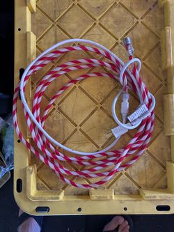 Candy cane light string