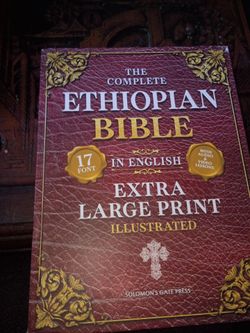 The Complete Ethiopian Bible in English (Extra-Large Print 17-Point Font, Illustrated Solomon's gate press. Box is not mint is in pictures