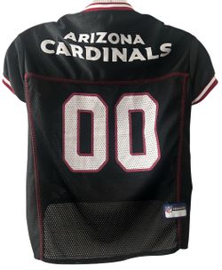 Arizona Cardinals NFL Dog Jersey XL Black Mesh #00 Pet Football Shirt