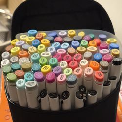 Art markers ( Dual Tip And Refillable, 80 ct)