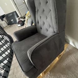 Grey Rocking Chair For Nursery 