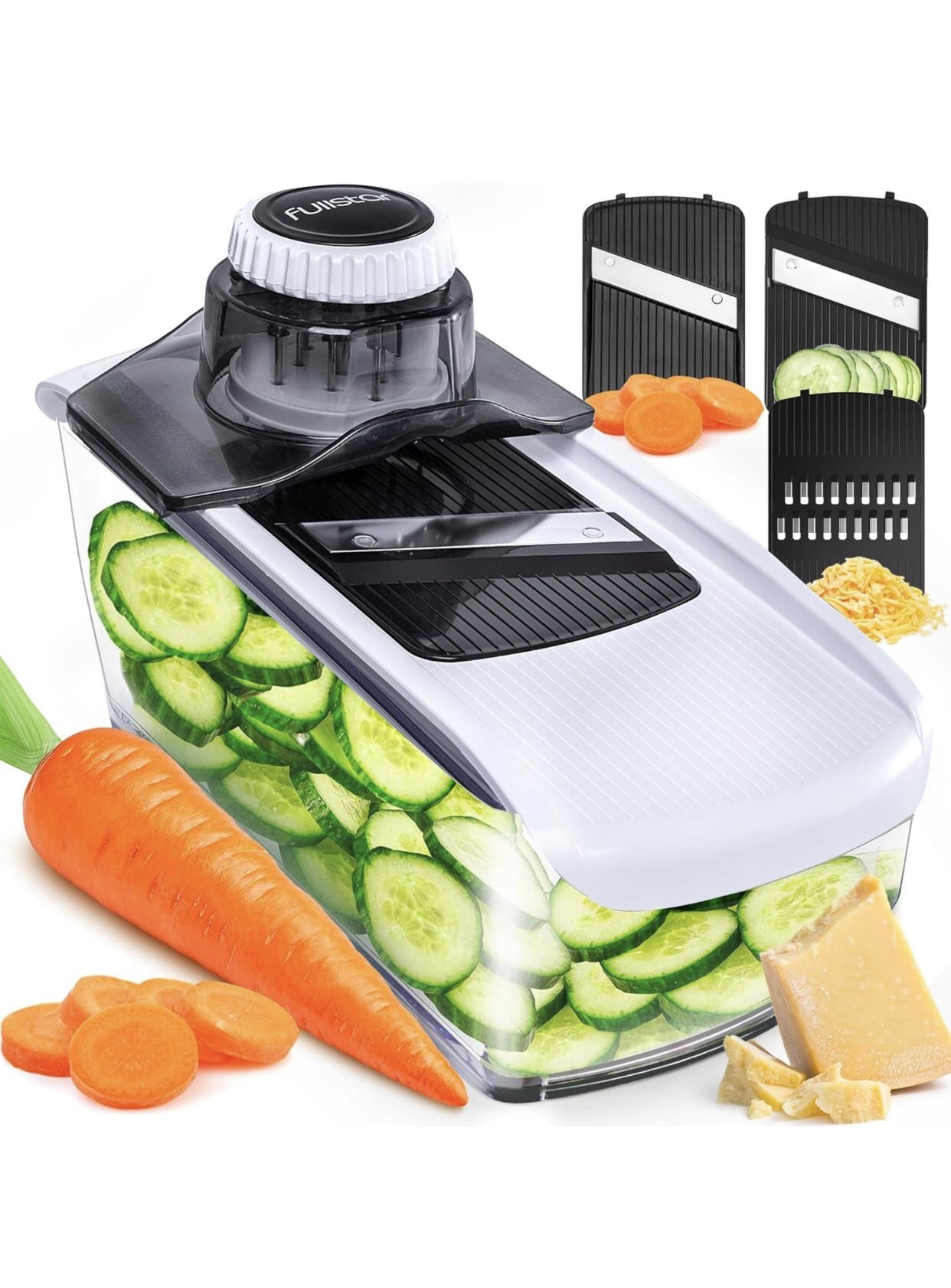 Mandoline Slicer (3 in 1, White)