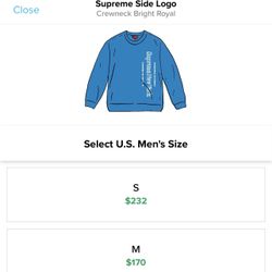 Supreme Crewneck Size L