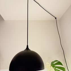 Black And Gold Plug In Pendant Light For Hanging*2 