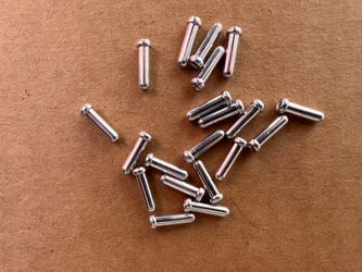 Jagwire Bike Cable End Tips Silver 20 Count