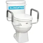 Carex 3.5" Raised Toilet Seat with Arms