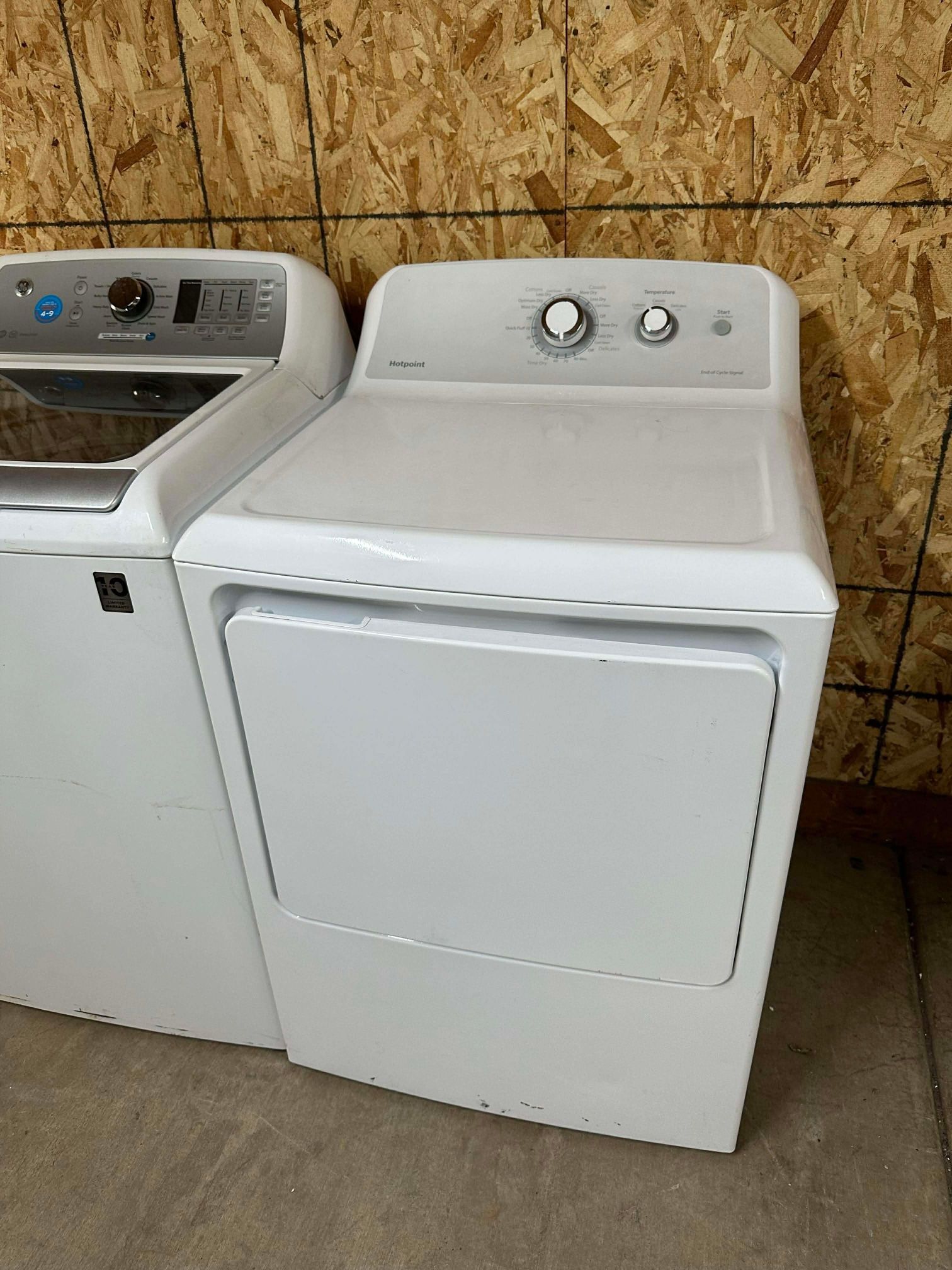 GE washer and gas dryer