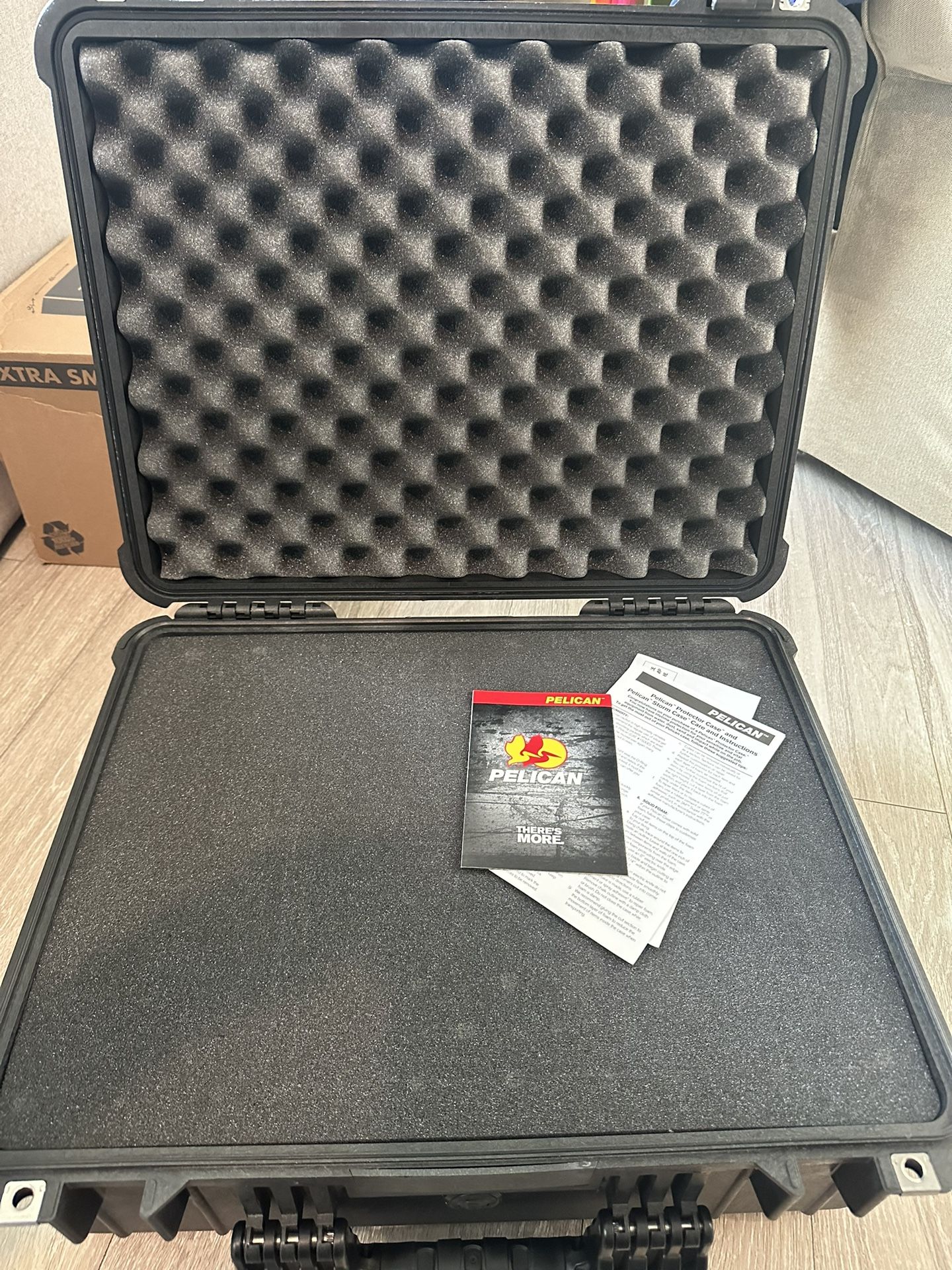 NEW 2 Each Pelican Protector Waterproof Case with Foam 1550 Retails $216 Camera Gun Music Microphone Equipment