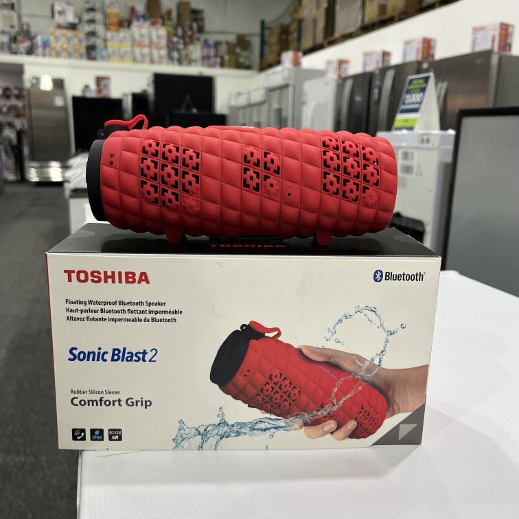 Portable Toshiba Rechargeable Bluetooth Speaker Bocina Parlante Audio Tywsp80red