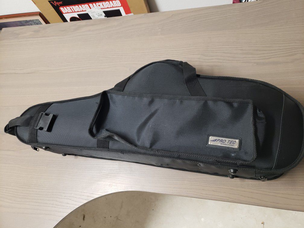 Travel tenor saxophone case. With strap