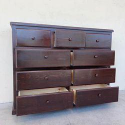 9 Drawer Brown Pine 