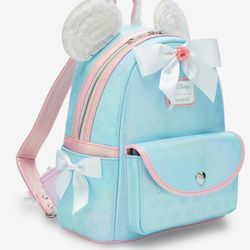 DISNEY Loungefly Minnie Ruffled Ears EXCLUSIVE! Matching Wallet In Profile (Price Is Firm) NWT