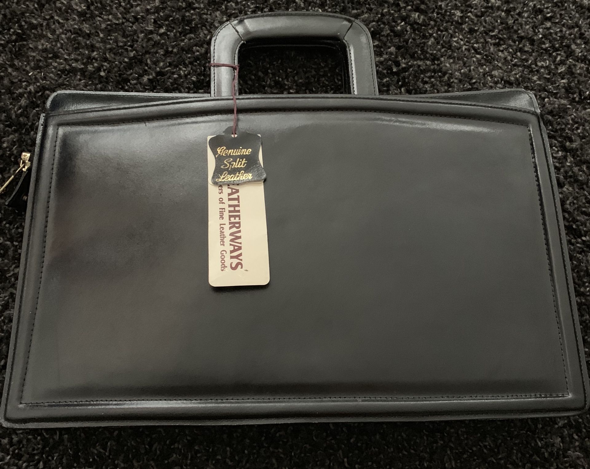 Elizabeth Leatherways Briefcase Style#261 Black Condition is New with tags
